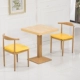 Один стол, два стула, рисовая квадратная пластина+желтая площадка