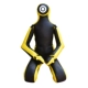 Суперволокно на коленях манекен (черный и желтый)