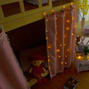 Sinh viên ký túc xá giường rèm cửa màn mạnh ins tim thiếu nữ ngủ lan công chúa màu hồng giường manti gió Hàn Quốc - Bed Skirts & Valances