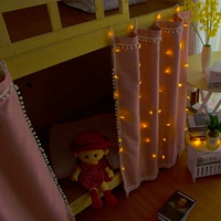 Sinh viên ký túc xá giường rèm cửa màn mạnh ins tim thiếu nữ ngủ lan công chúa màu hồng giường manti gió Hàn Quốc - Bed Skirts & Valances khung rèm giường tầng