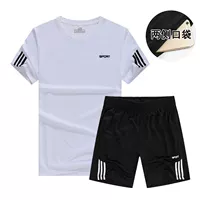 Quần short nam phù hợp với mùa hè nam 2019 bộ quần áo mùa hè mới cho nam xu hướng ngắn tay - Bộ đồ đồ bộ thể thao