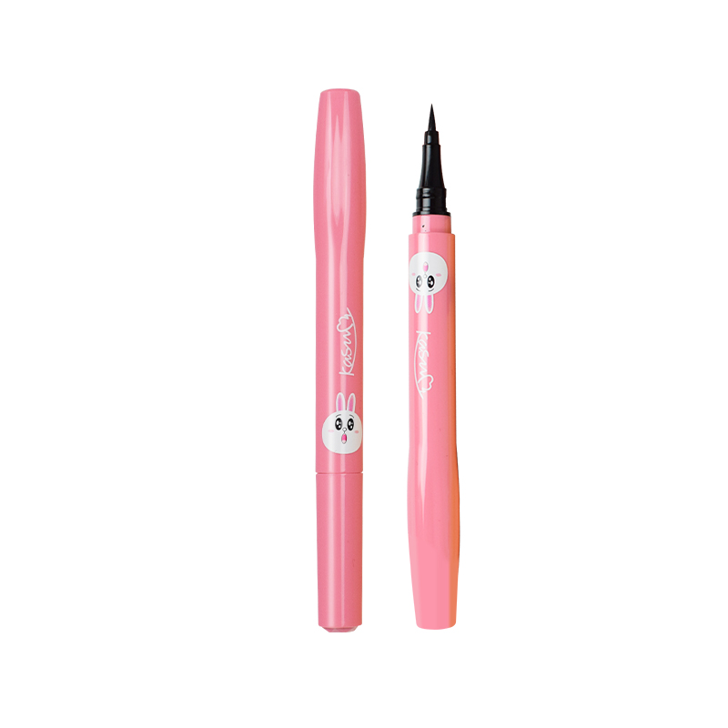 01#Kasumi Cartoon Extremely fine Eyeliner waterproof No halo lasting No fading beginner deep black Liquid Eyeliner Glue pen