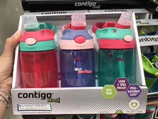 Герметичная бутылка 香港代购 美式contigo康迪克儿童防漏水杯吸管杯幼儿宝宝水壶包邮