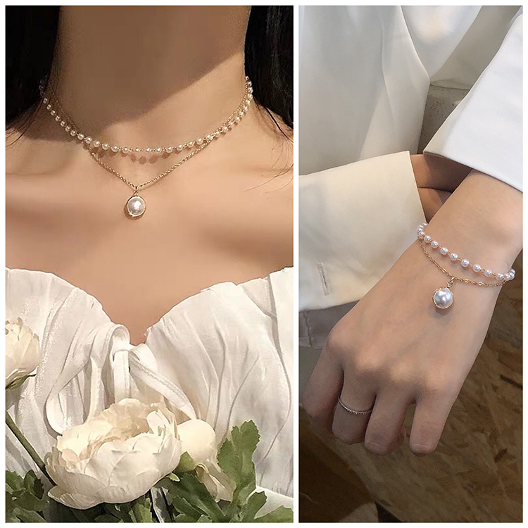 Golden shell bead set [recommended]