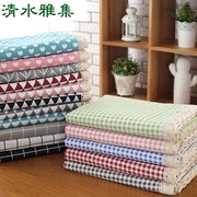 Bông và vải lanh khăn trải bàn vải vườn lưới bàn tròn vải nhỏ tươi hình chữ nhật bàn cà phê vải che Bắc Âu Nhật Bản bảng vải