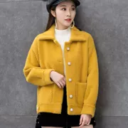 Áo khoác giả nước áo khoác nữ 2019 mới mùa thu thời trang Hàn Quốc Phụ nữ dày len ngắn áo len mùa đông cardigan - Áo khoác ngắn