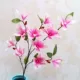 90 см розовые 11 голов магнолии