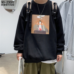 大話西遊衛衣男圓領潮流胖子加肥加大碼寬鬆長袖秋季裝2020年新款