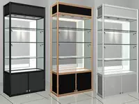 Trùng Khánh Fine Titanium Hợp kim Hiển thị Tủ Trang sức Showcase Dược phẩm Container Mỹ phẩm Hiển thị đứng kệ Kệ tủ gỗ trưng bày sản phẩm