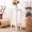 Kệ hoa gỗ phòng khách hiện đại tối giản đơn màu trắng nhiều tầng nội thất đặc biệt sàn ban công châu Âu gỗ nguyên bản - Kệ