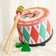 Orff nhạc cụ bộ gõ trống trẻ em bộ gõ trống đồ chơi tay vỗ trống trống bé bé vỗ tay tambourine