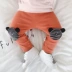 Quần em bé mùa thu nữ em bé mông lớn quần cotton co giãn legging mùa xuân và mùa thu nam em bé lớn quần pp - Quần Quần