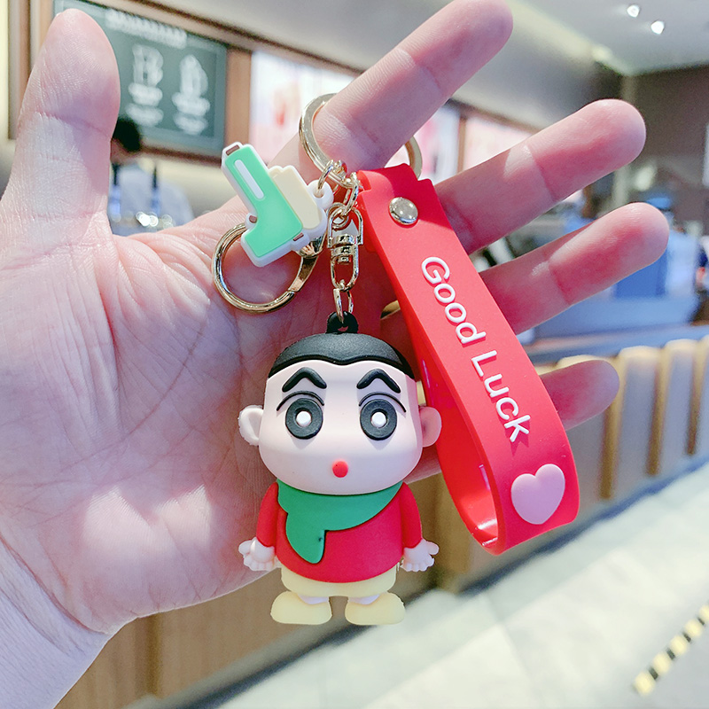 Lake BlueCartoon Pendant Doll Key buckle female ins Internet celebrity lovely originality the republic of korea Key chain Ring a bag Small Pendant
