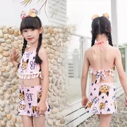 Áo tắm trẻ em dễ thương công chúa thời trang hoạt hình in váy tam giác chia hai cô gái bán buôn - Bộ đồ bơi của Kid
