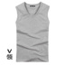 Của nam giới cotton màu đen rộng vai cắt thêu kích thước lớn vest vest không tay T-Shirt nam mới đàn hồi đáy áo sơ mi Áo vest cotton