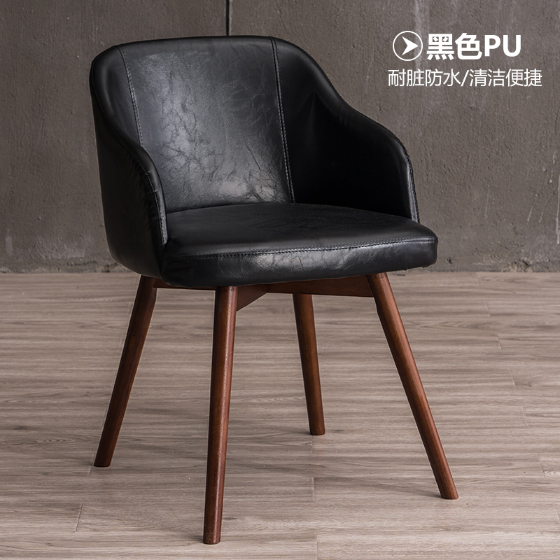 Black-oil wax leather-walnut feet
