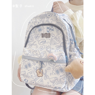 taobao agent Japanese backpack, brand shoulder bag, design capacious one-shoulder bag teenage, for students