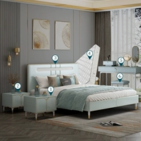 Мебель, современный и минималистичный комплект для спальни, легкий роскошный стиль