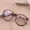 Đàn ông và phụ nữ người mẫu mặt lớn thủy tinh mới kính phẳng có ống kính retro da báo vuông lớn trang trí kính mắt khung