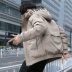 Áo khoác cotton nam công sở 2019 mới dày xuống áo khoác cotton Sinh viên thủy triều Hàn Quốc ngắn áo khoác nam mùa đông - Bông Bông