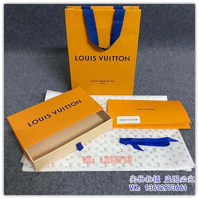 Original Long Wallet Box + Paper Bag + Accessoriesspecial counter original edition LV high-grade paper bag packing Bag belt clothes scarf wallet Dustproof bag Gift bag Gift box