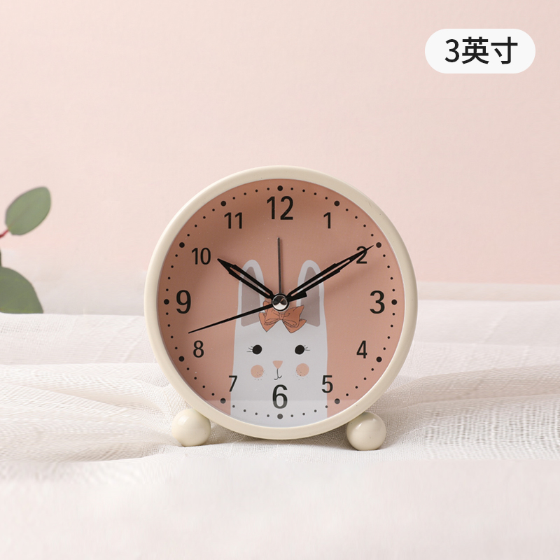 Nơi bán Đồng hồ báo thức nhỏ bé trai phòng ngủ cạnh giường thức dậy đồng hồ tạo tác học sinh cô gái trẻ em phim hoạt hình câm đồng hồ để bàn