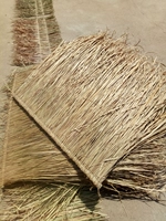 Чистая рука -натуральная дикая солома сгущенной соломенной плитки 1 метр*1 метр Реал Соломка декоративный материал
