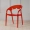 Bắc Âu trong suốt acrylic ghế trở lại chỗ ngồi với ghế bành phân người lớn rỗng thuần trang điểm màu đỏ ghế ins - Cái ghế