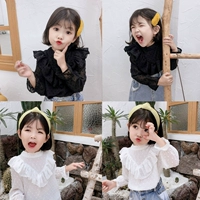 Candy Grandpa 2019 mùa thu áo sơ mi bé gái phiên bản Hàn Quốc của bé gái hoang dã sơ mi dài tay trẻ em - Áo sơ mi áo sơ mi cho bé trai