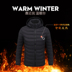 Mùa thu và mùa đông nam giới và phụ nữ mô hình hoang dã thông minh sưởi ấm bông quần áo jacket usb sạc sưởi ấm ấm ngắn điện vest Áo vest cotton