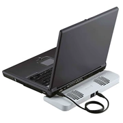 Nhật Bản trực tiếp ELECOM Yi Giống như máy tính xách tay siêu làm mát Giá đỡ tản nhiệt USB - Phụ kiện máy tính xách tay
