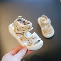 Детские сандалии, сумка для обуви для мальчиков, летняя нескользящая детская обувь для раннего возраста, 1-3 лет, мягкая подошва