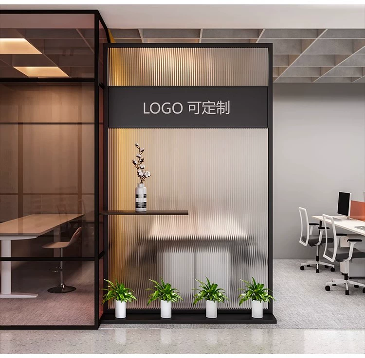 Vách ngăn văn phòng bằng kính Changhong hiện đại đơn giản tùy chỉnh 
            vách ngăn sắt rèn công ty màn chắn lối vào tường nền vách ngăn phòng đẹp 