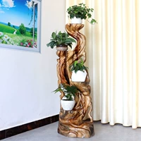 Root khắc khung tự nhiên tổng thể sàn tất cả gỗ rắn đứng cây gốc cơ sở phòng khách trong nhà gỗ khắc trang trí khung cây cảnh - Các món ăn khao khát gốc bàn ghế từ gốc cây