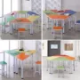 Bàn ghế học sinh bàn ghế kết hợp màu sắc bàn ghế hình thang bàn nghệ thuật đào tạo bàn đọc sách nhà máy bán hàng trực tiếp - Nội thất giảng dạy tại trường bàn học sinh tiểu học