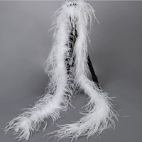 2 метра белый цвет страуси -бормовый шарф шарф сцены декоративная шерсть