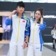Bộ quần 
            áo thể thao của đội tuyển quốc gia Trung Quốc được thiết kế riêng cho nam và nữ áo khoác dài tay thường mặc áo khoác huấn luyện vận động từ xa Bộ quần áo tập thể thao nhóm