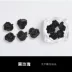 Công cụ trang sức nghệ thuật móng tay Gốm sứ mềm Hoa hồng đen và trắng đã hoàn thành Cánh hoa làm bằng tay Đồ trang sức 5 cái - Công cụ Nail Công cụ Nail