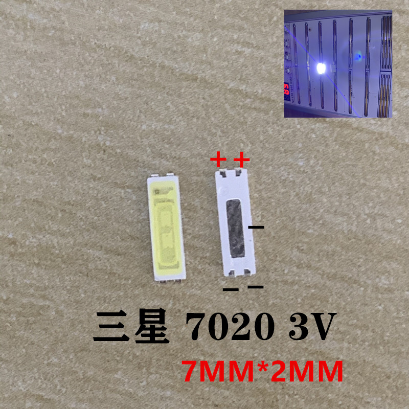 Samsung & 7020 & 3VLGLED702070308520 Patch Cold white light Backlight Lamp beads liquid crystal television TV6v3v