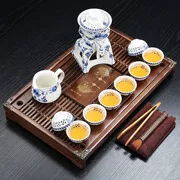 Bình gốm Xiaokang màu xanh và trắng đặt tất cả nước bán tự động ra bộ trà rỗng đặt ấm trà chống vảy - Trà sứ