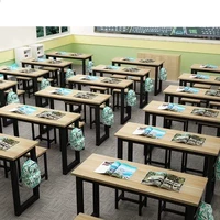 Vẽ bàn đào tạo thư pháp đa chức năng lưu trữ lớp học điều chỉnh nội thất đơn giản khuôn viên hướng dẫn lớp vuông phân bảo vệ môi trường - Nội thất giảng dạy tại trường bàn học cho trẻ