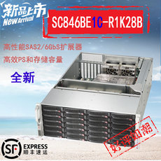 Сервер supermicro超微 846be1c-r1k28b 4u存储服务器机箱 24热插拔盘位