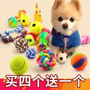 Pet vocal dog toy mol cắn đồ chơi bóng đào tạo Teddy kitten puppy dog ​​nhai vật nuôi - Mèo / Chó Đồ chơi