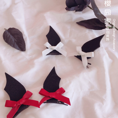 taobao agent Sakura Garden Lolita Demon Wing Bowbon hair clip, bat wings, hairpiece