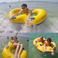 Yizhi duy nhất đôi người lớn vài người đàn ông và phụ nữ dày inflatable bát giác bơi vòng cha mẹ và con bảo vệ môi trường của vòng bơi phao hồng hạc