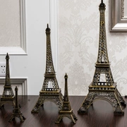 Paris Eiffel Tower đồ trang trí quá khổ mô hình Eiffel quà tặng sinh nhật tủ rượu tủ TV trang trí nhà - Trang trí nội thất