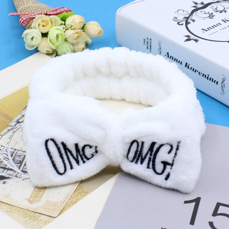 Butterfly Whitethe republic of korea wash one 's face Hair band lovely Simplicity Internet celebrity Place a mask on the face Headband hair hoop female Hair bundle Headwear Headband Gargle Make up