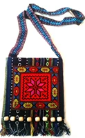 Гуанси Чжуан Культурное мастерство Сильная парчка, Cross Stitch National Wind Bag Sack, вышитая цветочная сумка, женская сумка для парла