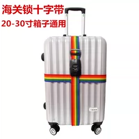 Vali du lịch đi kèm với hành lý đóng gói vành đai ở nước ngoài bảo vệ chéo tay áo trường hợp xe đẩy dày hành lý liên quan phụ kiện bán tay kéo vali