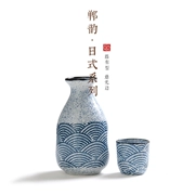 Phong Cách Nhật Bản Và Gió Bộ Rượu Gốm Phong Cách Cổ Bộ Hộ Gia Đình Bình Rượu Nhỏ Bộ Ly Rượu Sake Nhật Bản Bình Rượu Cốc sứ Gốm Sứ